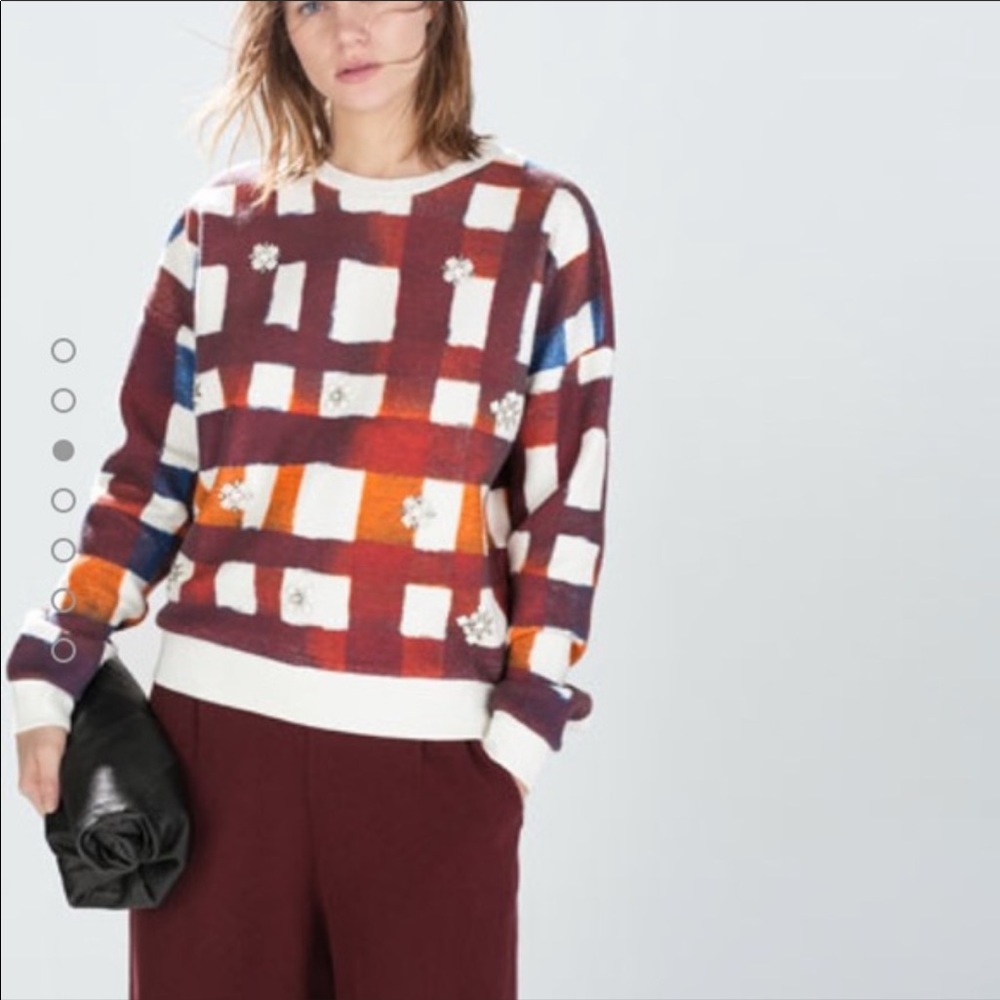 Zara embellished Sweatshirt